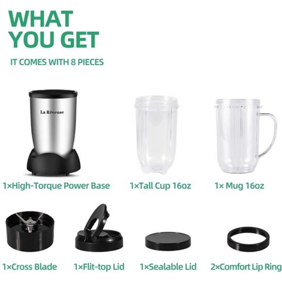 La Reveuse Personal Size Blender 250 Watts Power - Picture 9 of 14